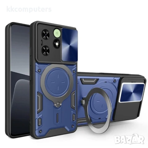 TECNO Spark Go 2024 4G / Spark 20 / Spark 20C / Pop 8 Удароустойчив Ring Holder3/PC+TPU Калъф и Прот, снимка 3 - Калъфи, кейсове - 50952287
