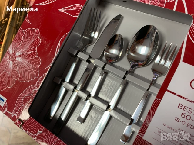 Комплект прибори за хранене 60 части CLEO / Solingen, снимка 9 - Прибори за хранене, готвене и сервиране - 51138191