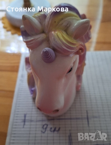 Красив порцеланов еднорог-касичка, снимка 7 - Декорация за дома - 50235208