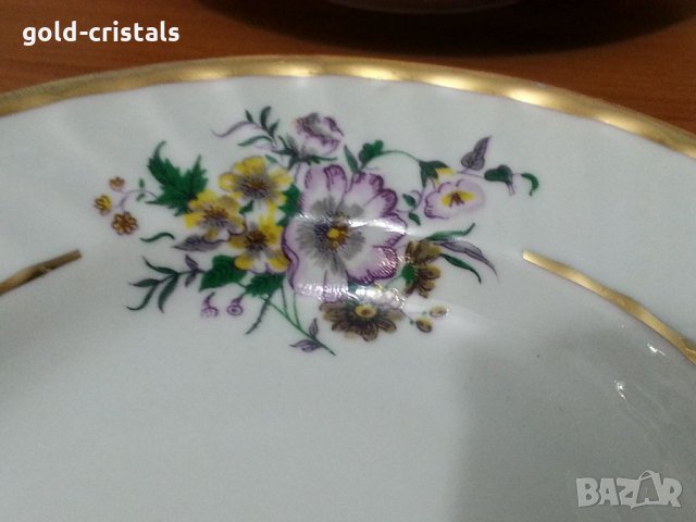 Стар български порцелан чинии дълбоки, снимка 4 - Антикварни и старинни предмети - 34804794