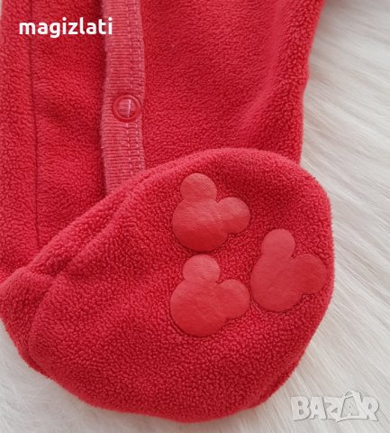 Поларен ромпър Мини Маус 3-6 месеца , снимка 3 - Бебешки гащеризони - 34742053