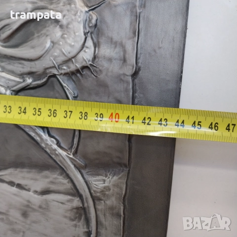 Стара Немаска белереф картина дърво метал Конска глава , снимка 6 - Картини - 52619819