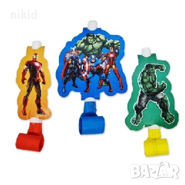 Avengers Отмъстителите герои Свирка свирки за детско парти рожден ден