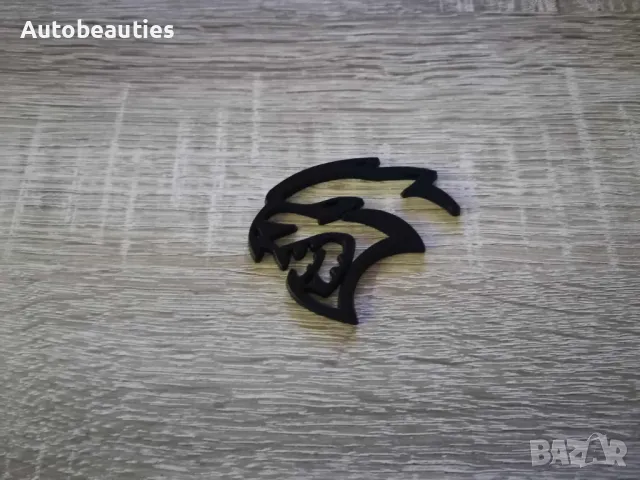 Hellcat лого черна емблема лява, снимка 4 - Аксесоари и консумативи - 47978898