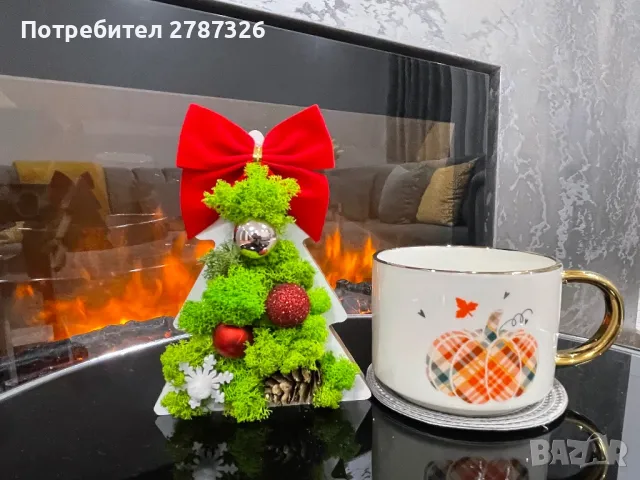 Коледна декорация със скандинавски мъх, снимка 3 - Други - 48336314