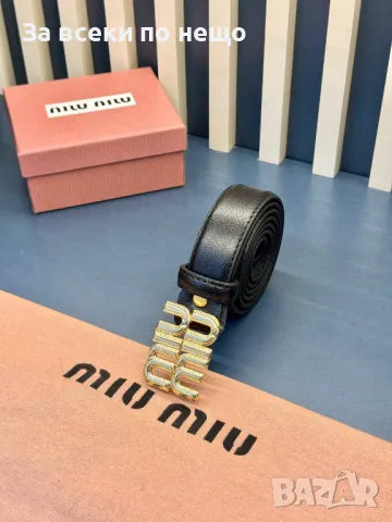 Miu Miu Колан Естествена Кожа Миу Миу - Налични Различни Модели Код D2037, снимка 4 - Колани - 49389732