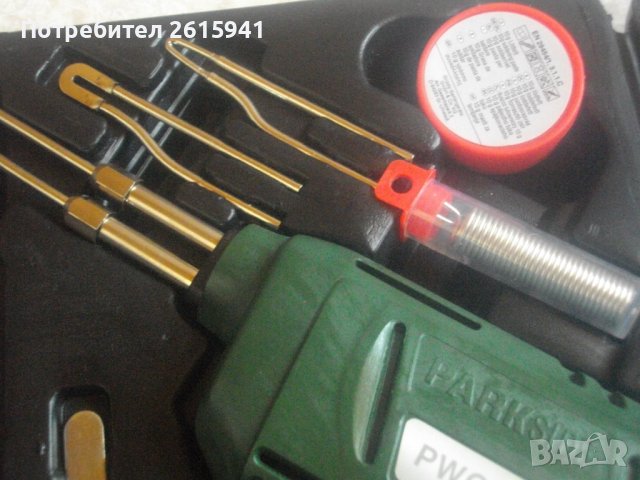 Нов 180-100 Вата-Професионален Ел.Поялник-Пълен Голям Комплект-Холандия/Германия-KINZO/Parkside, снимка 13 - Поялници и запояване - 37340451