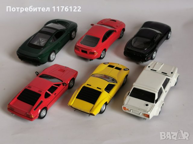 1/43 Del Prado Спортни Модели Fiat BMW Toyota Mazda Lamborghini Jaguar Лот От 6 броя, снимка 4 - Коли, камиони, мотори, писти - 35363237