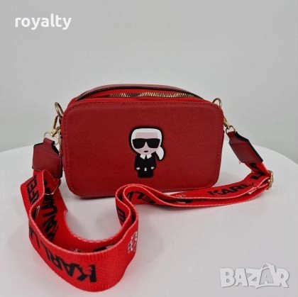 Karl Lagerfeld Червена Дамска Чанта 