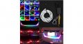 Многоцветна RGB Стоп LED светеща сигнална лента за багажник на кола, светодиодна цветомузика