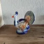 Порцеланова фигурка паун ЛФЗ,СССР, стара, снимка 13