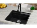 Кухненска Мивка от гранит модел Осло 40 Премиум 380 x 530 мм - графит, снимка 9