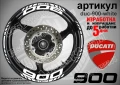 Ducati 900 кантове и надписи за джанти duc-900-black, снимка 5