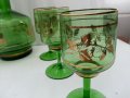 Стар сервиз цветно стъкло , снимка 6