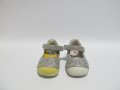 №19 Детски обувки D.D.step естествена кожа сребърни, снимка 4