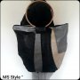 Дамска чанта от естествена кожа с две лица-ръчна изработка!, снимка 1 - Чанти - 25814625