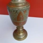 НАЙ ДОБРАТА ОФЕРТА Инкрустирана декоративна ваза , месинг , снимка 3
