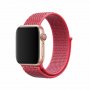 Текстилна каишка band за Apple Watch 7, 6, 5, 4, 3 - велкро hibiscus pink  цвят