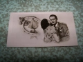 Стара малка романтична картичка 1943г., снимка 1