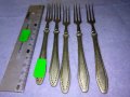 Лот 5 СТАРИННИ ALPACCA Сребърна СПЛАВ АРИСТОКРАТИЧНИ НЕМСКИ ДЕСЕРТНИ ВИЛИЧКИ с МАРКИРОВКА 42190, снимка 8