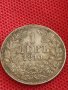 Сребърна монета 1 лев 1910г. Царство България Фердинанд първи за КОЛЕКЦИОНЕРИ 43018, снимка 2