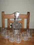 Стар сервиз за ракия. Гарафа - вместимост - 500 мл. Чаша- вместимост - 50 мл. Цена 27 лева. Пращам п, снимка 1