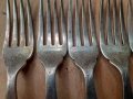 Страхотни стари антикварни вилици посребрени и маркирани, снимка 2