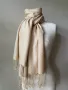 Бежов шал от 100 % вискоза, снимка 4
