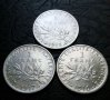 1 франк 1915 1916 1917 сребро, снимка 1