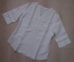 СТРАХОТНА бяла риза ПАМУК и ЛЕН размер ХЛ/2ХЛ , снимка 1 - Ризи - 28538684