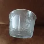 Кристална купа за ядки,Нова, от 70-те, снимка 1