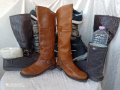 дамски ботуши VIA VAI® Leather Boots HELL Brown original,100% супер висококачествена естествена кожа, снимка 5