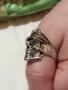 Ретро пръстен с череп -немски офицер-регулиращ, снимка 1 - Пръстени - 40872136