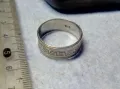 СТИЛНА СРЕБЪРНА ХАЛКА ПРЪСТЕН СРЕБРО 925 с ВЕРСАЧЕ ОРНАМЕНТИКА 47117, снимка 6
