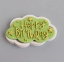 Happy birthday Честит рожден надпис облак облаче звезди силиконов молд фондан декорация торта , снимка 2