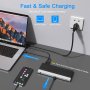 USB C докинг станция с троен дисплей, USB C хъб, 13-в-1, снимка 3