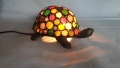 Многоцветна настолна лампа костенурка тип  "Тифани" , снимка 1