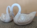 Ръчно изработени и рисувани лебеди кариери Belleek, снимка 3