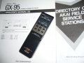 Касетъчен дек Akai GX-95+ Дистанционно + Книжка + Кашон, снимка 16