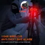 Интелигентна задна светлина с мигачи алрма и клаксон за велосипед, снимка 5