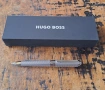 химикалка HUGO BOSS Elemental сребро метал с шарки тип рибена кост, снимка 3