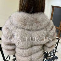 Дамско палто от Естествен косъм-ЛИСИЦА, снимка 3 - Палта, манта - 31906232