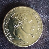 20 франка 1865 Франция Копие, снимка 3 - Нумизматика и бонистика - 33327505
