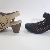 дамски обувки модел 113270 бежови и черни-Летни, снимка 3 - Дамски ежедневни обувки - 32901872