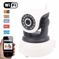 Бебефон IP camera 720p P2P Wifi Lan видеонаблюдение Безжична с нощно виждане и двупосочно аудио, снимка 1 - IP камери - 32566807