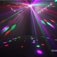 Мощна LED лазерна светкавица диско двойна пеперуда светлина, снимка 9 - Други - 43156632