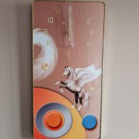 Стенен часовник с цветна декорация , снимка 5 - Стенни часовници - 43005690