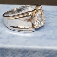 Сребърен пръстен с индийски естествен циркон, снимка 4 - Пръстени - 43572101
