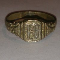 Интересен пръстен сачан ръчна изработка -66801, снимка 1 - Антикварни и старинни предмети - 28875610