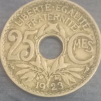 25 сантима (1923) Франция , снимка 1 - Нумизматика и бонистика - 38384568